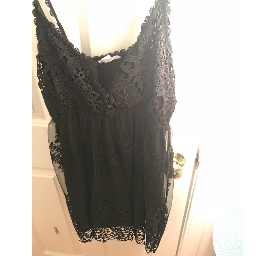 Black lacey dress! Flowy and worn once.